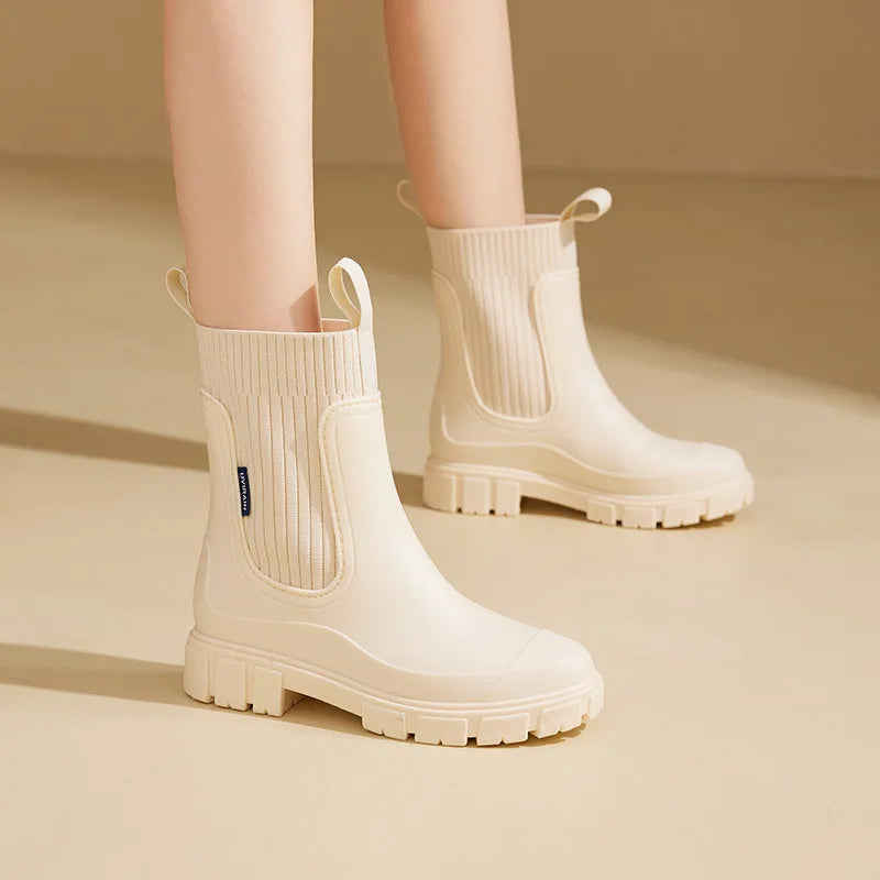 Stivali da Pioggia da Donna in Materiale Eco Resistente all’Acqua