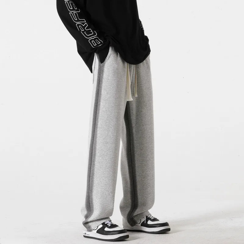 Pantaloni da Uomo a Vestibilità Larga con Vita a Coulisse