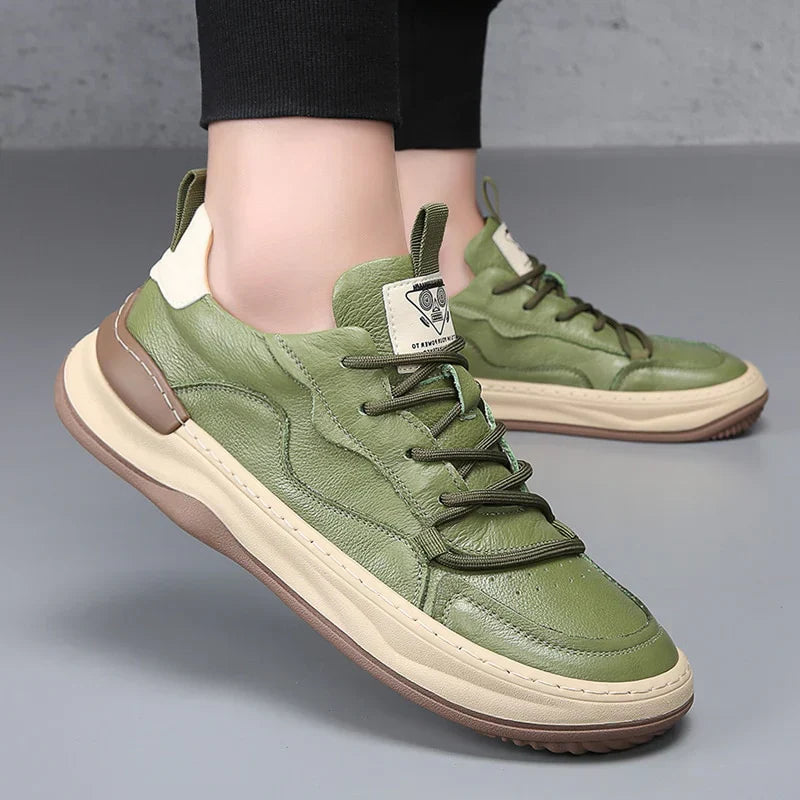 Sneakers da Uomo con Soletta Imbottita, Colletto Imbottito e Suola in Gomma
