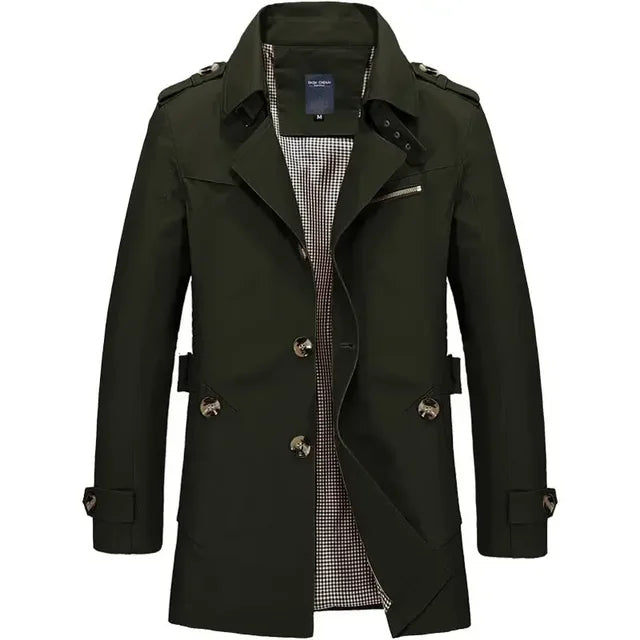 Trench Classico Comodo con Design Elegante Ideale per l’Autunno