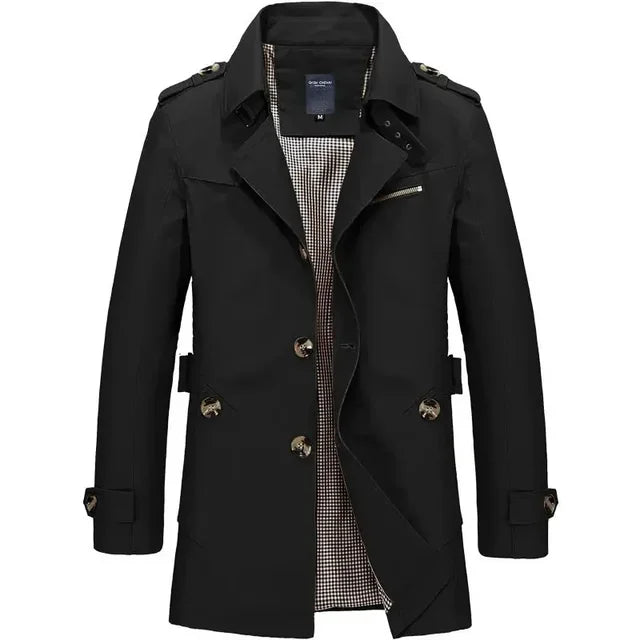 Trench Classico Comodo con Design Elegante Ideale per l’Autunno