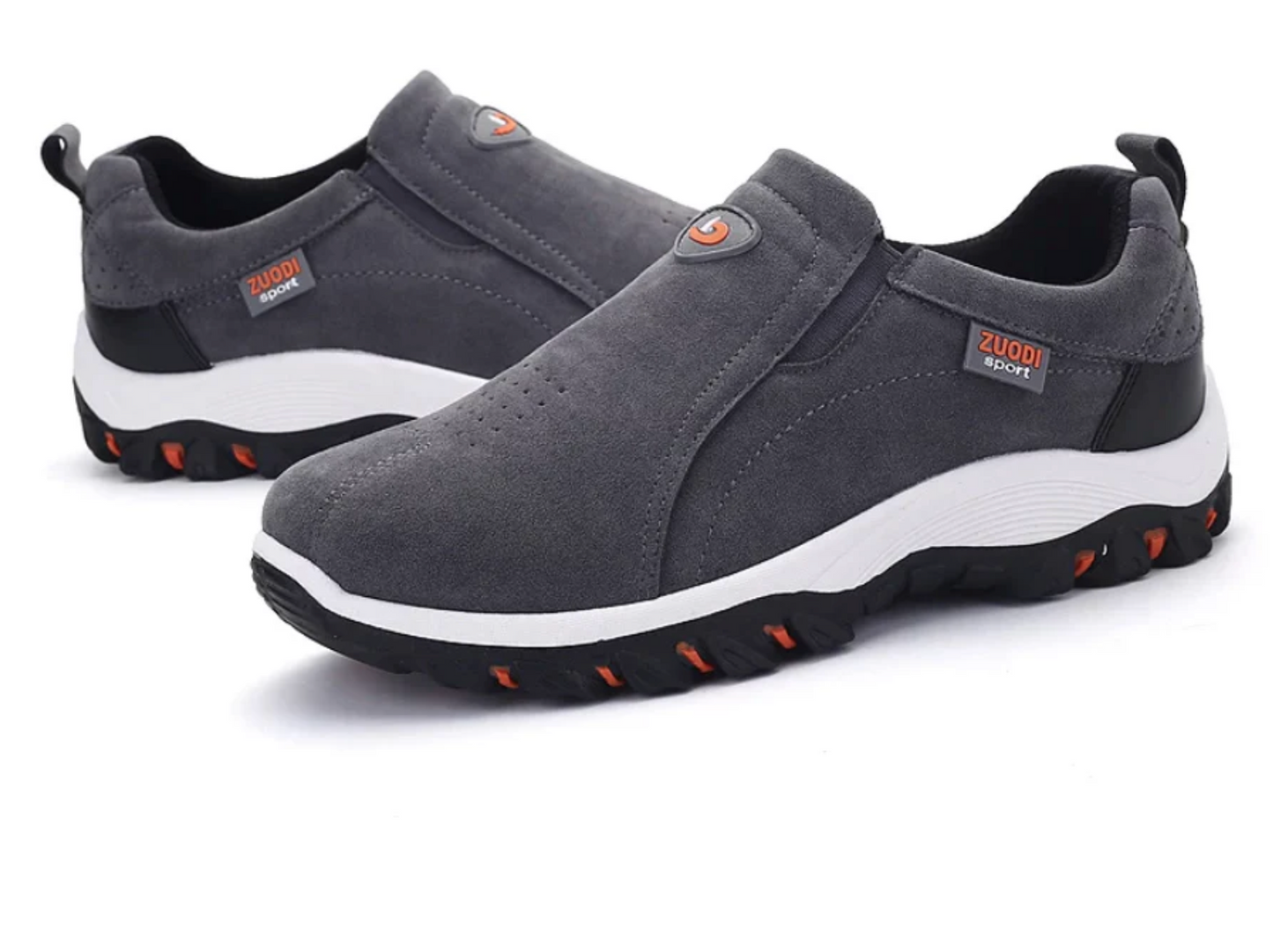 Scarpe Ortopediche da Trekking Slip-On da Uomo con Suola Antiscivolo