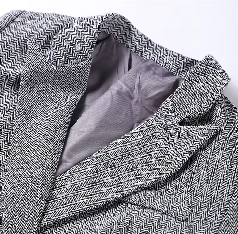 Completo Tre Pezzi Elegante Herringbone