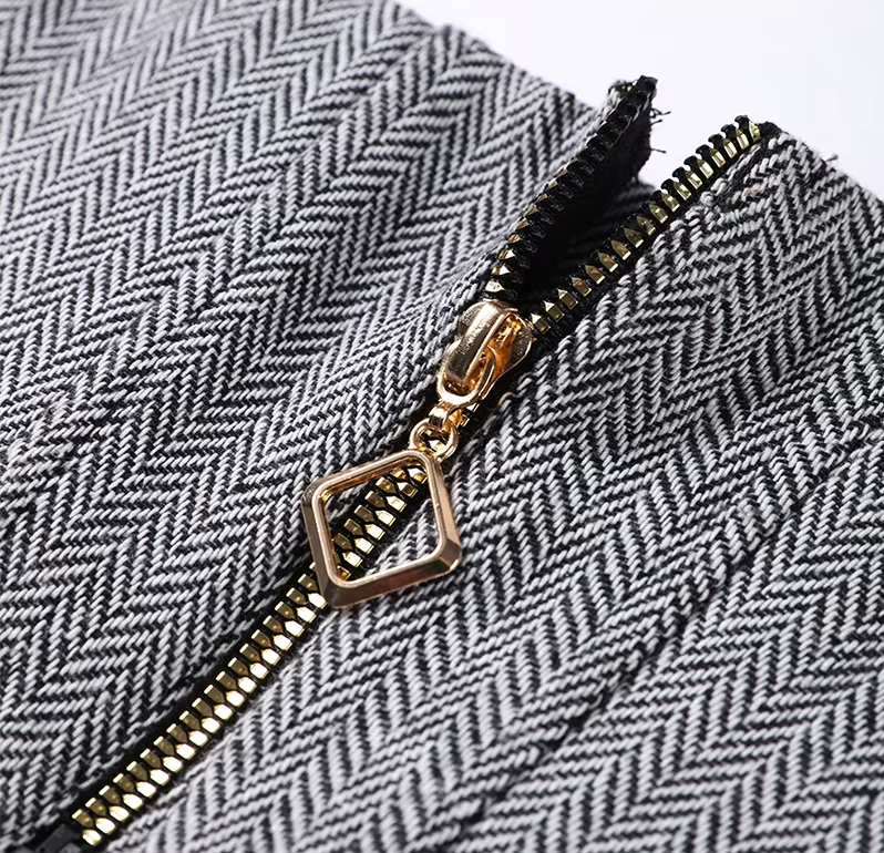 Completo Tre Pezzi Elegante Herringbone