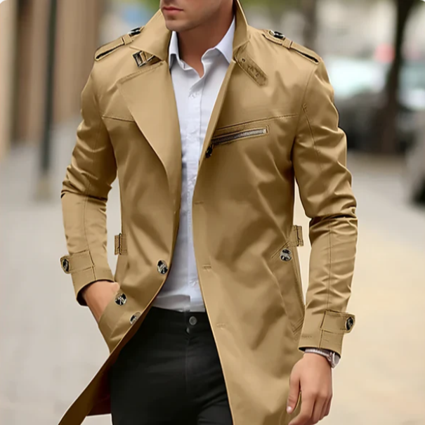Trench Classico Comodo con Design Elegante Ideale per l’Autunno