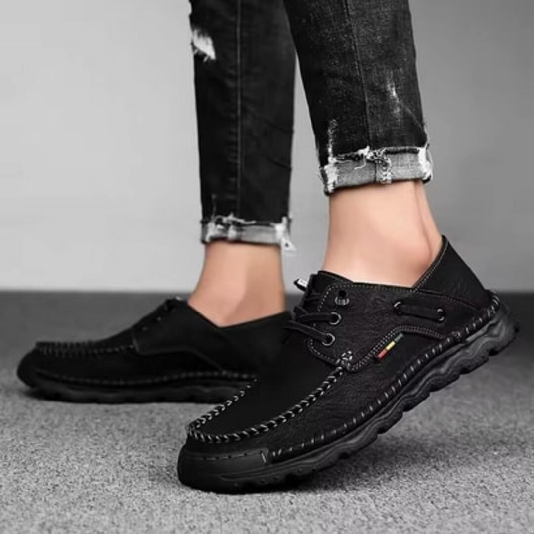 Oxford Invernali da Uomo con Suola Robusta e Bordo Cucito a Mano