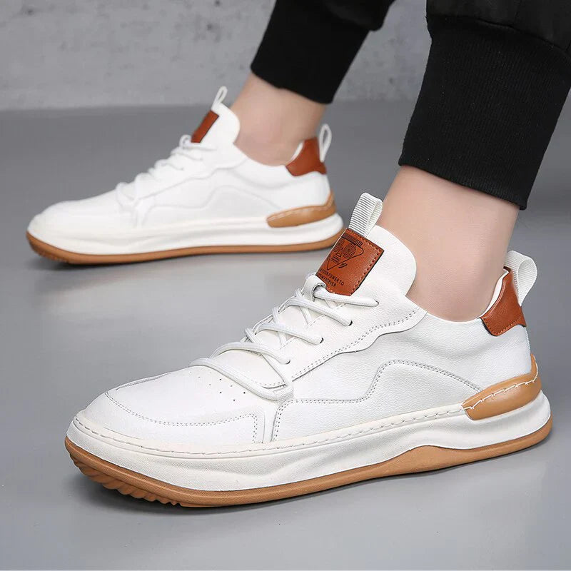 Sneakers da Uomo con Soletta Imbottita, Colletto Imbottito e Suola in Gomma