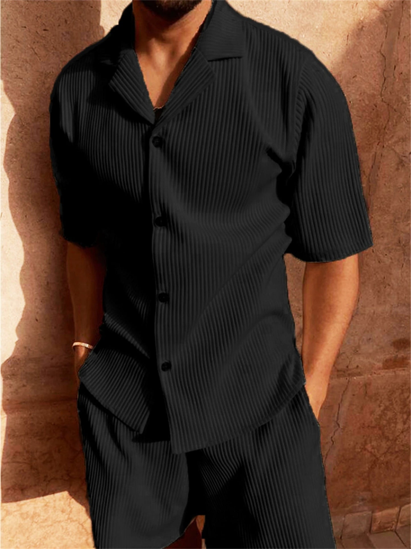 Set blusa in velluto a costine con vestibilità comoda