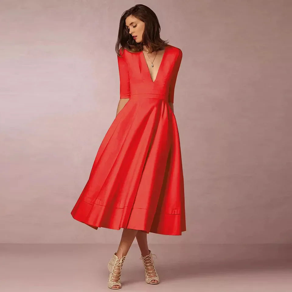 Abito Swing A-Line Vintage Anni '60 con Gonna Svasata | Ideale per Primavera e Autunno