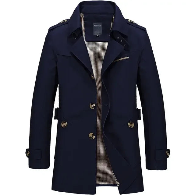 Trench Classico Comodo con Design Elegante Ideale per l’Autunno