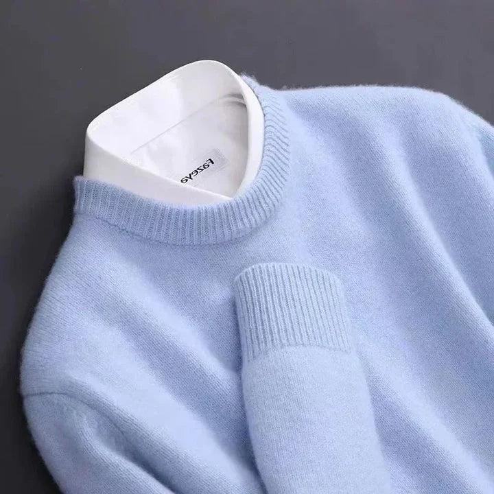 Maglione da Uomo a Maniche Lunghe con Girocollo o Scollo a V