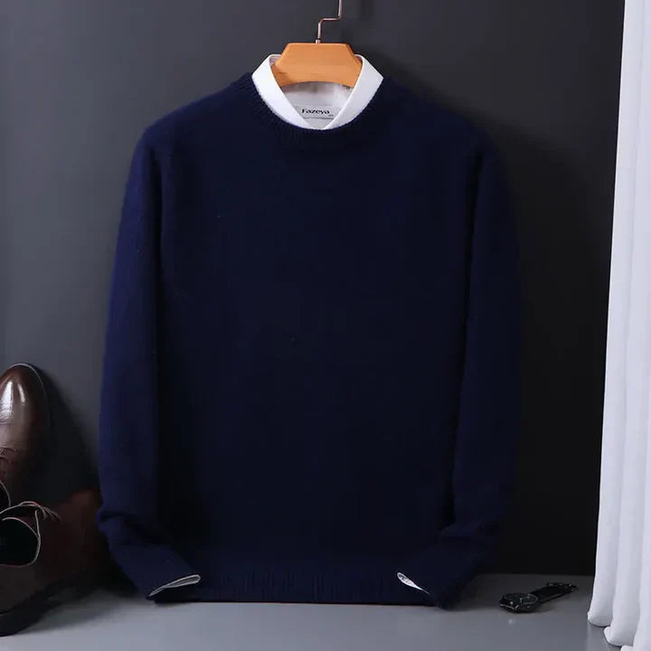 Maglione da Uomo a Maniche Lunghe con Girocollo o Scollo a V