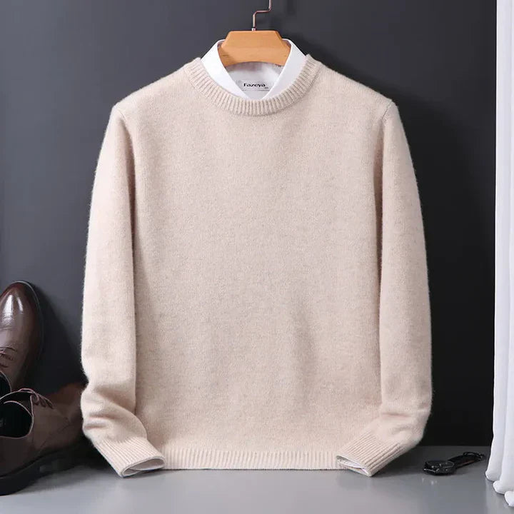 Maglione da Uomo a Maniche Lunghe con Girocollo o Scollo a V