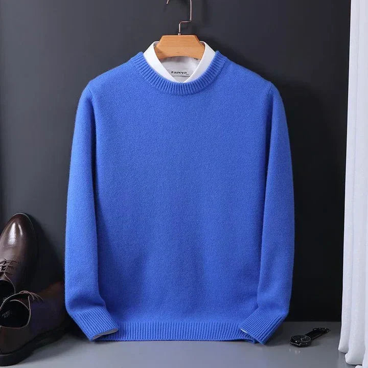 Maglione da Uomo a Maniche Lunghe con Girocollo o Scollo a V