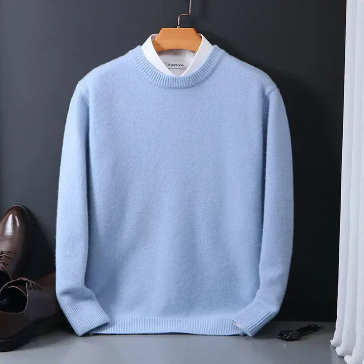 Maglione da Uomo a Maniche Lunghe con Girocollo o Scollo a V