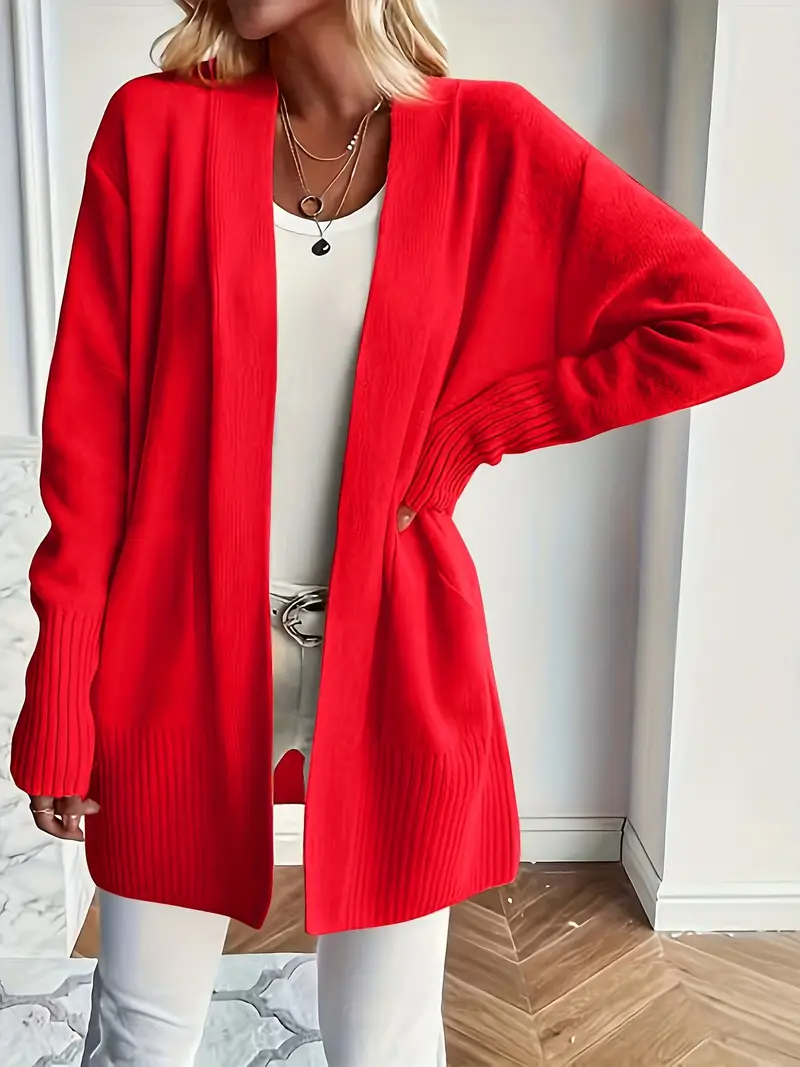 Maglione da Donna in Maglia con Girocollo e Vestibilità Rilassata