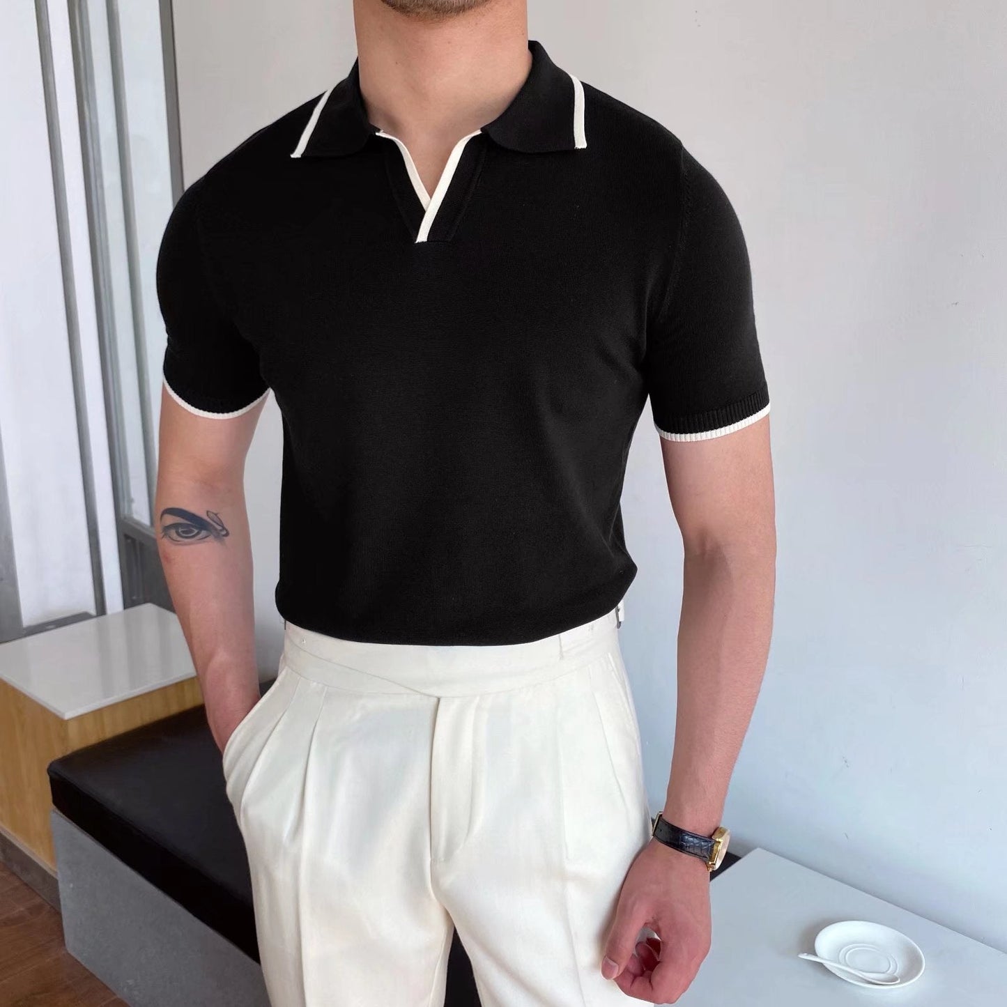 Polo Slim Fit a Righe Ideale per l'Estate