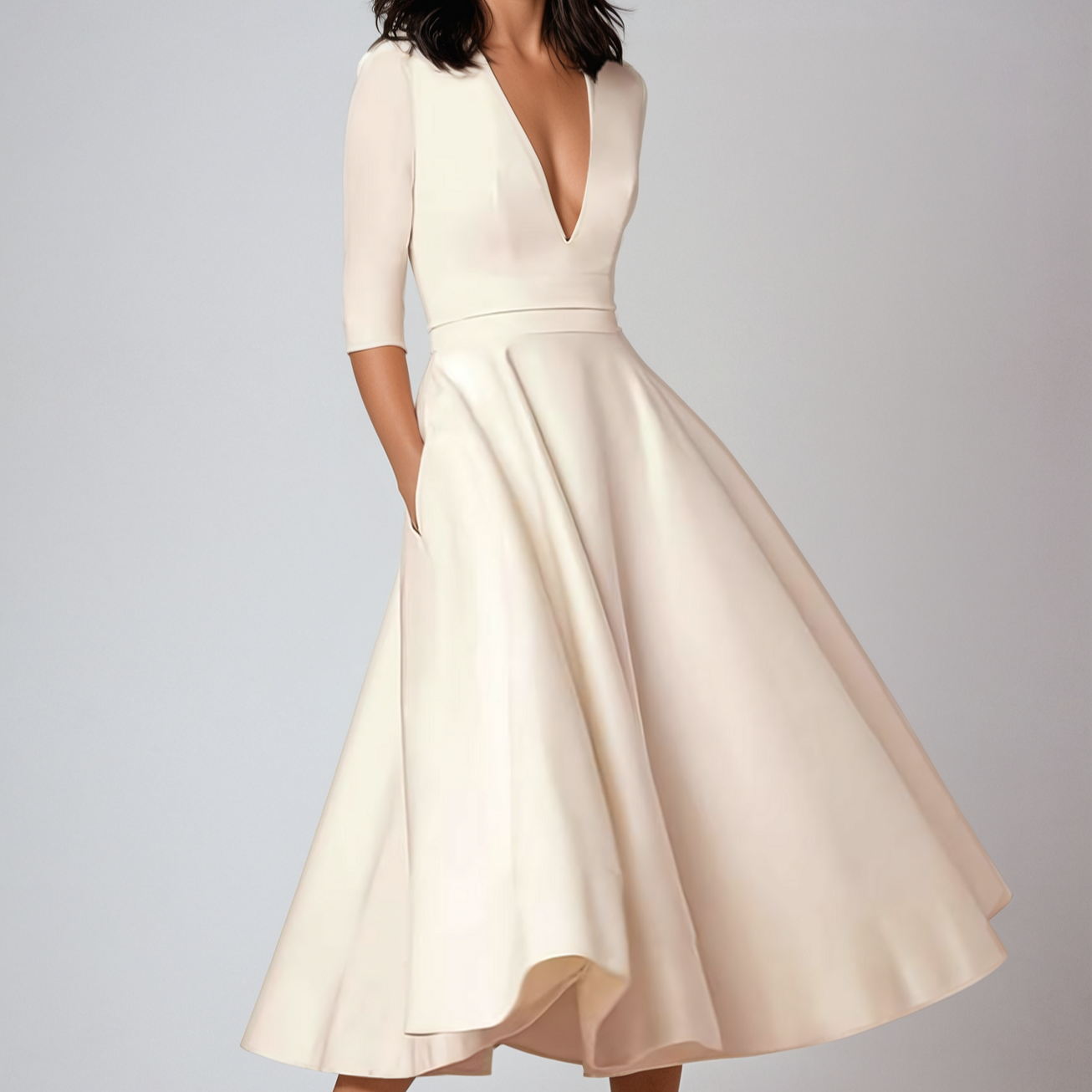 Abito Swing A-Line Vintage Anni '60 con Gonna Svasata | Ideale per Primavera e Autunno