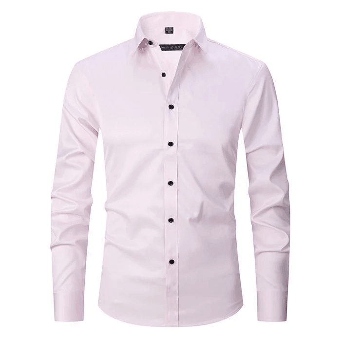 Camicia da Uomo in Tessuto Elasticizzato Traspirante e Antipiega