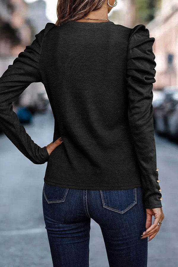 Maglia da Donna a Maniche Lunghe con Inserti in Pizzo All’Uncinetto