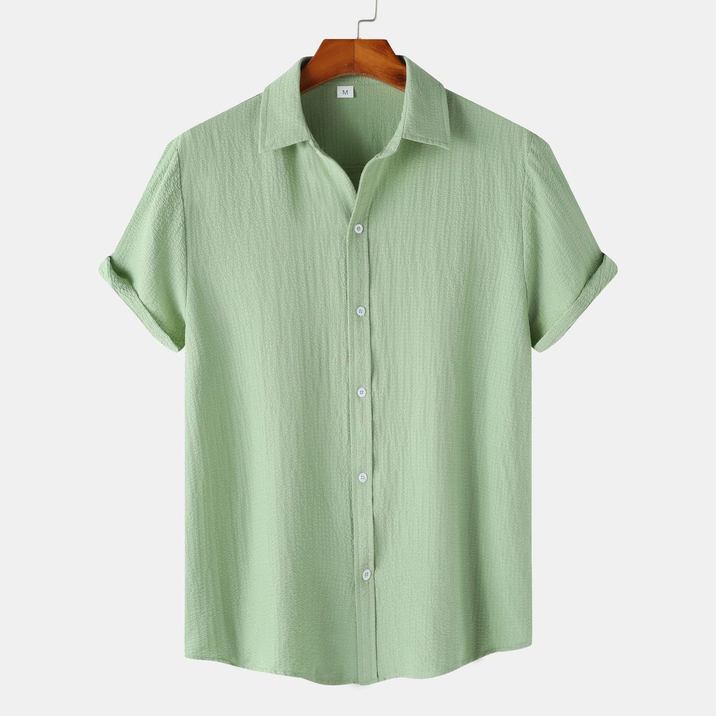 Camicia da Uomo a Maniche Corte in Misto Cotone – Ideale per l’Estate