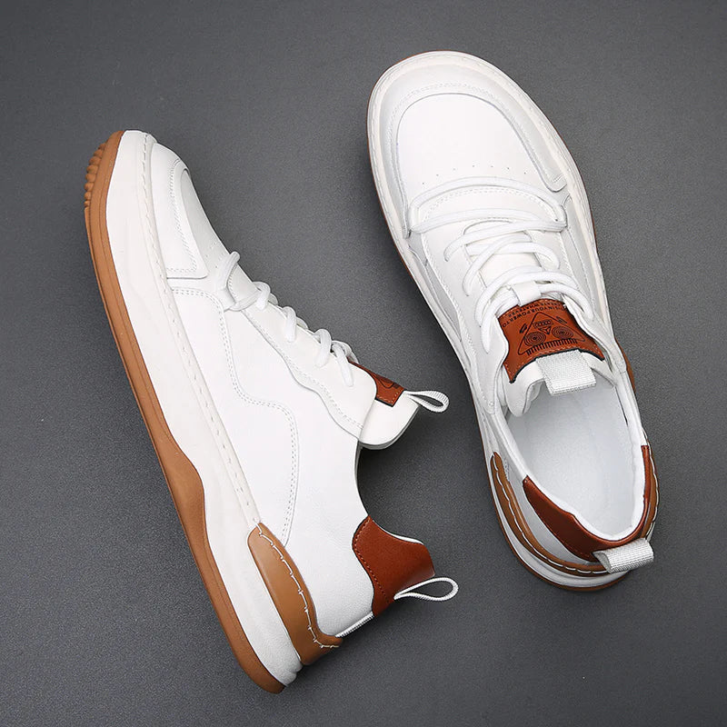 Sneakers da Uomo con Soletta Imbottita, Colletto Imbottito e Suola in Gomma