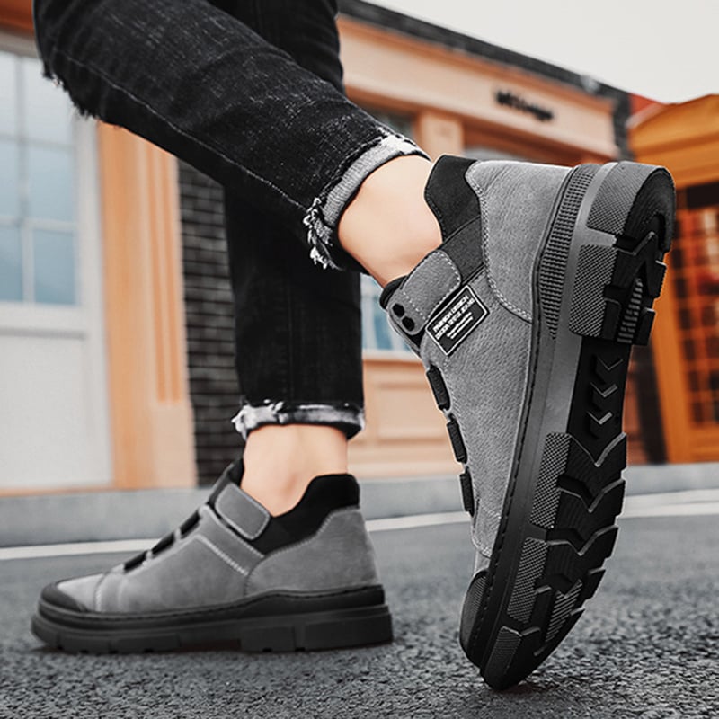 Herresneakers til vinter med elastisk bånd og knælængde design