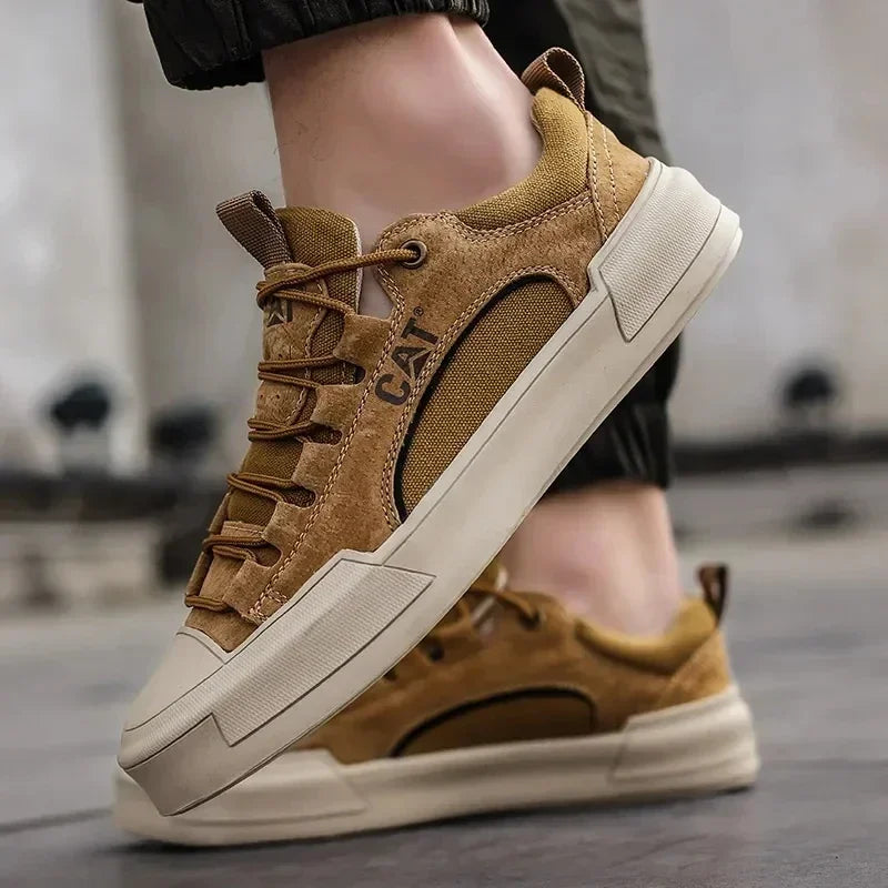 Sneakers da Uomo con Inserti Traspiranti e Suola Robusta