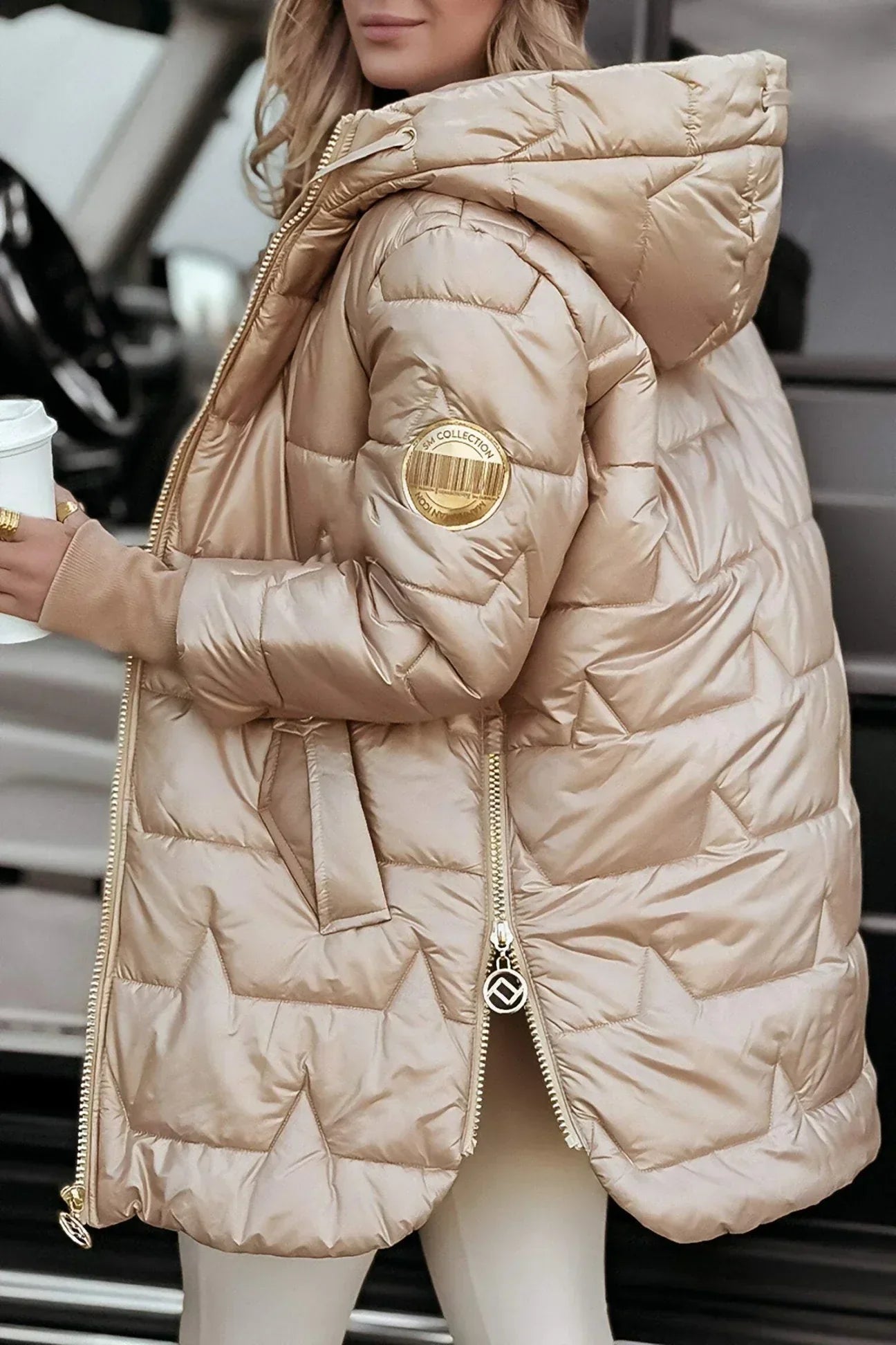 Cappotto Invernale da Donna Imbottito con Cappuccio