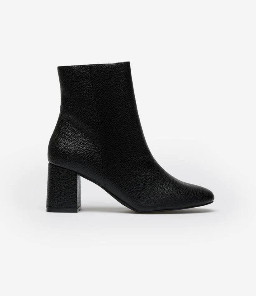 Stivaletti da Donna con Tacco Largo e Cerniera Laterale