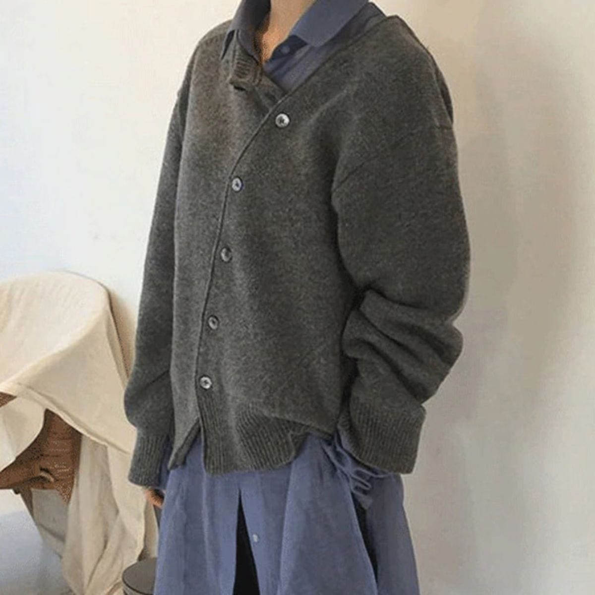Elegante Giacca in Cashmere con Dettagli di Bottoni | Ideale per Tutte le Stagioni
