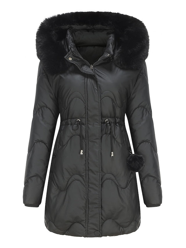 Cappotto Invernale con Cappuccio per Donne