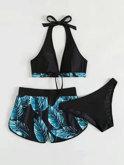 Set Bikini da Donna con Pantaloncini Abbinati e Tessuto Asciugatura Rapida