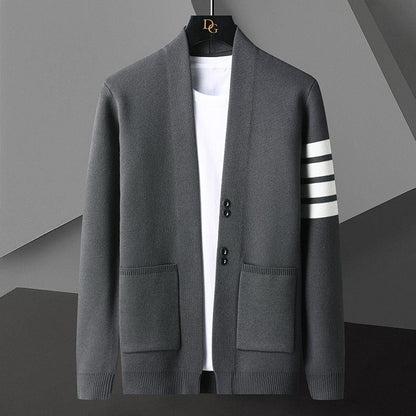 Cardigan Uomo Maglione Aperto Frontale – Ideale per Primavera e Autunno
