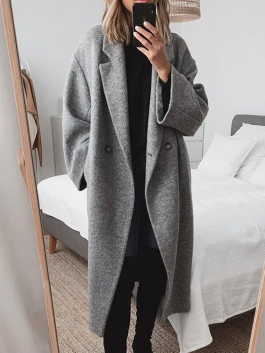 Cappotto Lungo Invernale da Donna con Design Elegante, Materiale Ecosostenibile, Taglie S-3XL