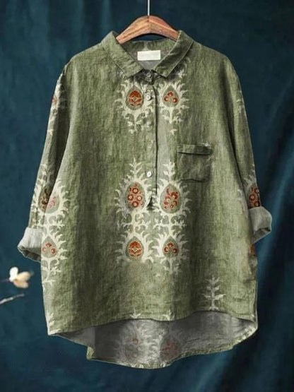 Blusa a fiori con tessuto leggero I Ideale per primavera ed estate