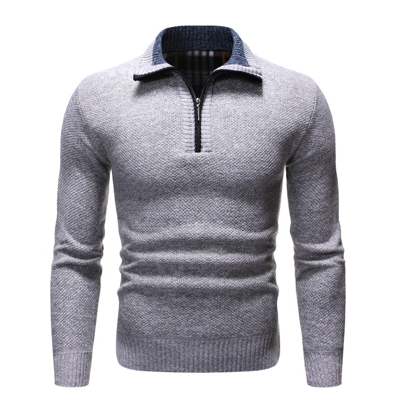 Maglione da Uomo Collo a Revers Design Strutturato