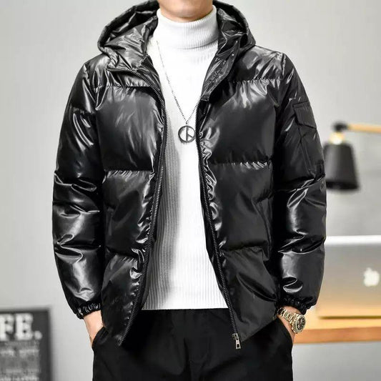 Giacca Invernale Corta Imbottita da Uomo con Opzioni Taglie Forti