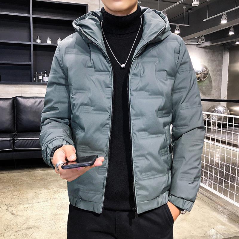 Tykt Vinterforet Herrejakke med Frontlynlås