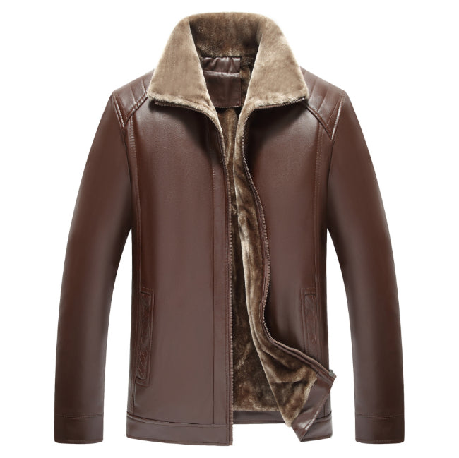 Chaqueta de invierno para hombre con cuello de solapa y múltiples bolsillos