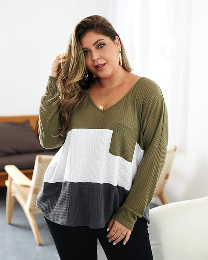 Maglione da Donna Pullover in Maglia con Dettagli a Coste