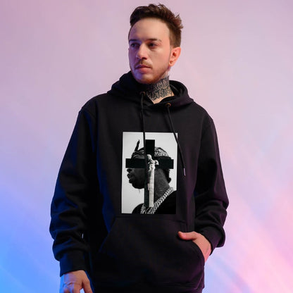 Sudadera con capucha para hombre con estampado