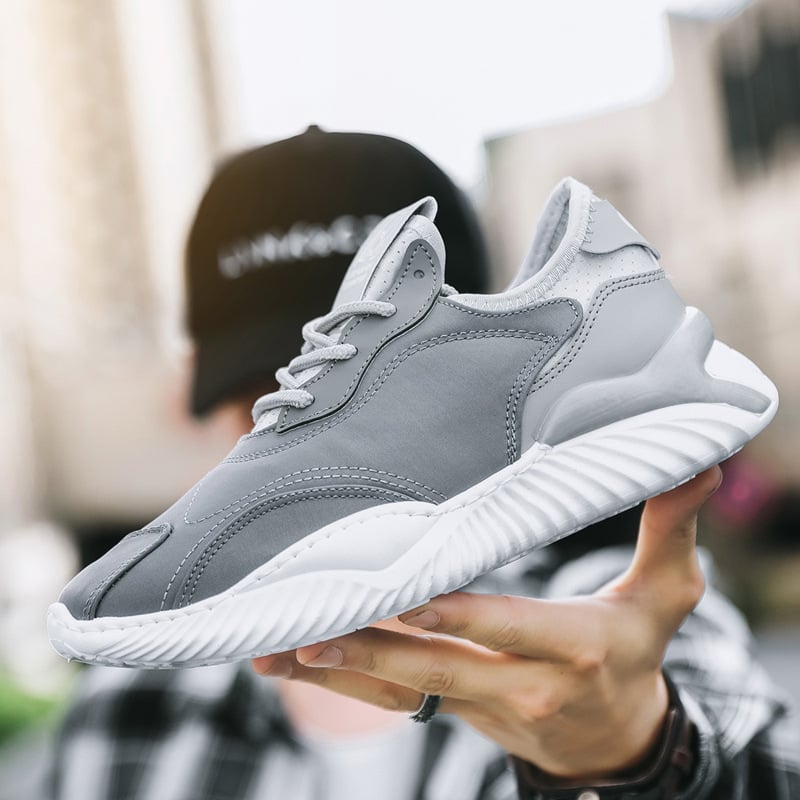 Herresommer Sko med Snørebånd, Flad Hæl og Rund Tå