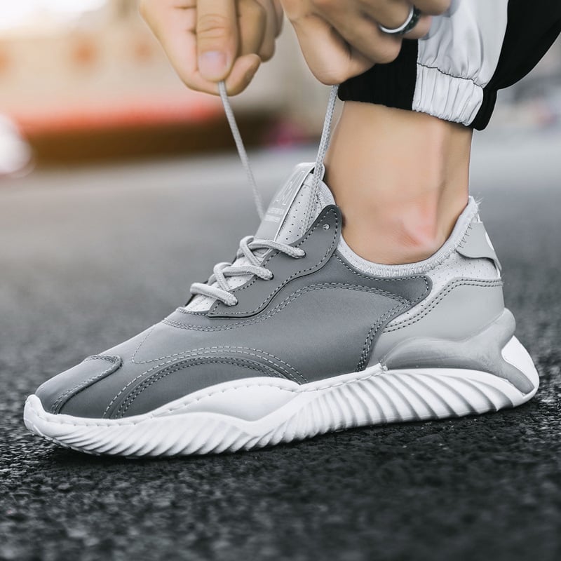 Herresommer Sko med Snørebånd, Flad Hæl og Rund Tå