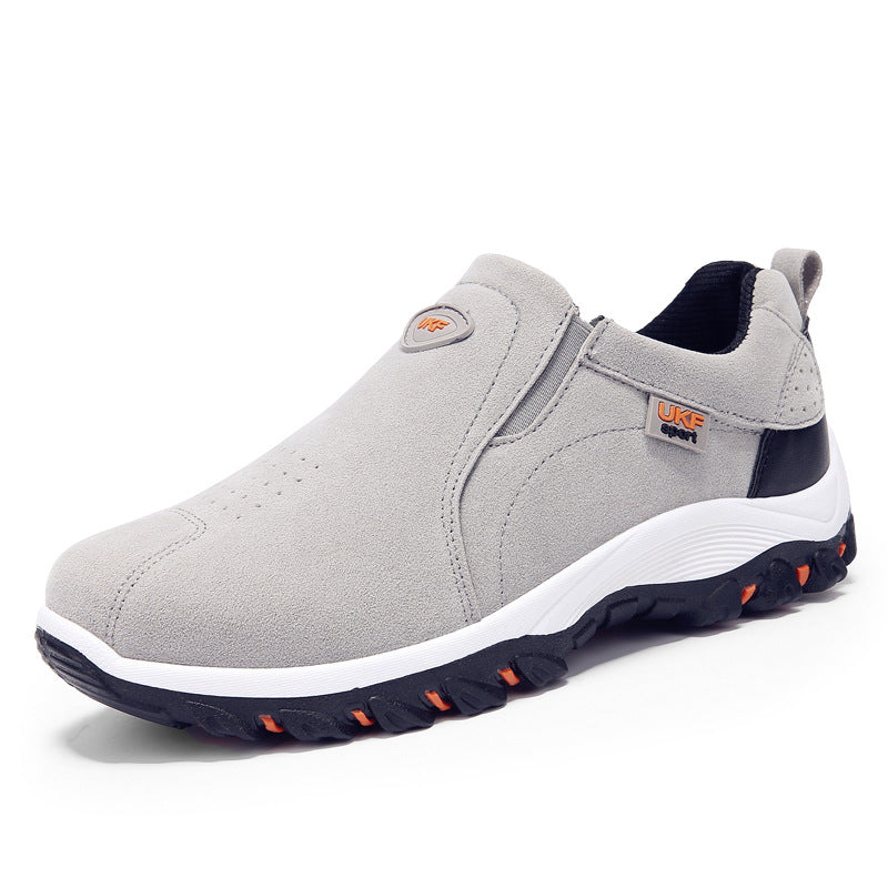 Scarpe Outdoor Slip-On da Uomo con Tomaia in Camoscio e Suola in Plastica