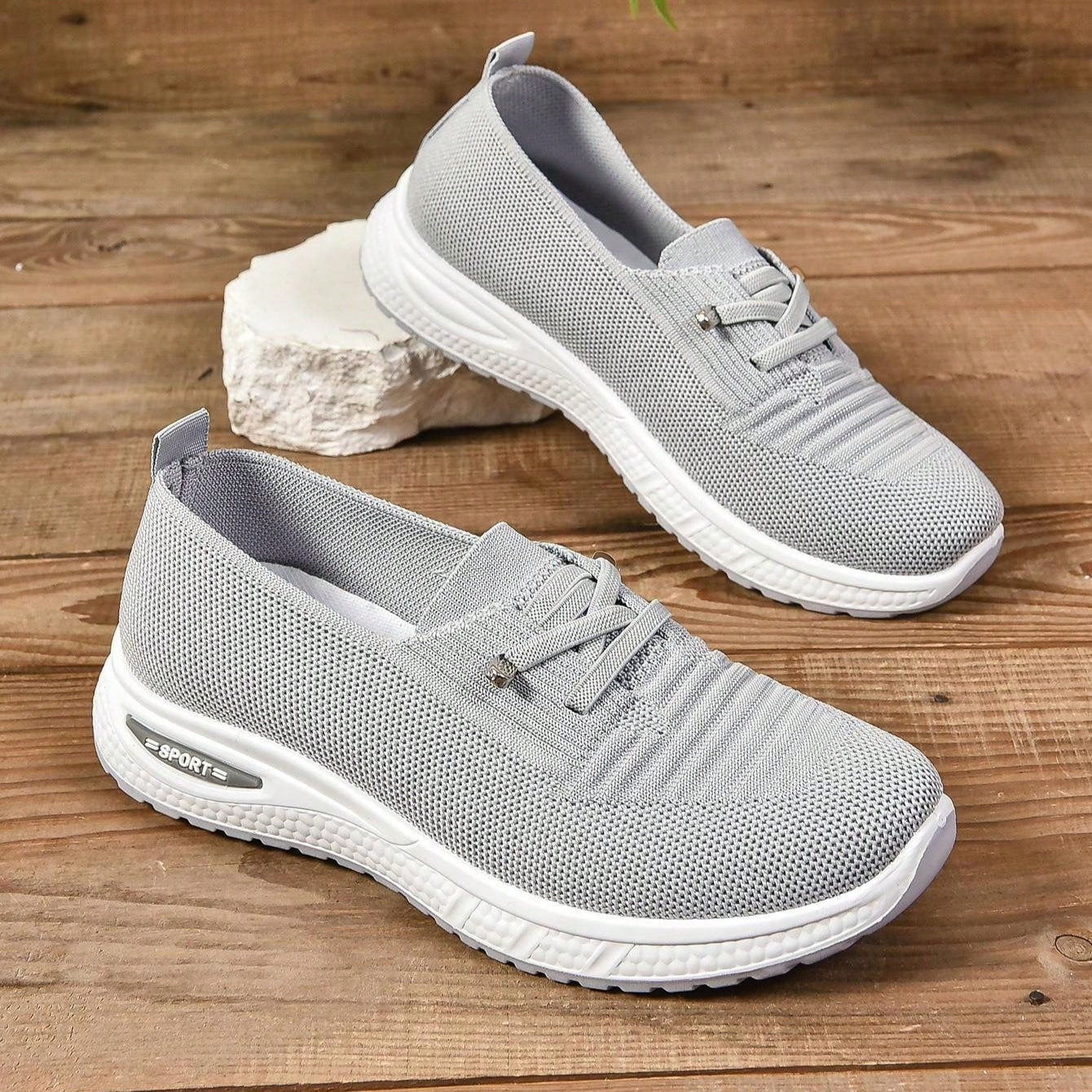 Sneakers Ortopediche da Donna Slip-On con Punta Ampia
