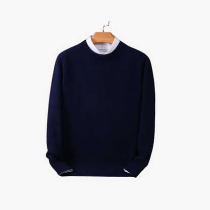 Maglione da Uomo a Girocollo in Maglia con Vestibilità Ampia