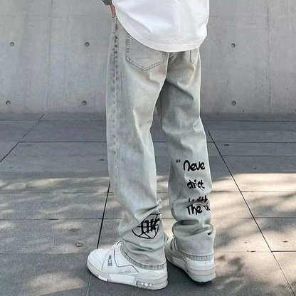 Jeans da Uomo con Vestibilità Rilassata e Silhouette Oversize