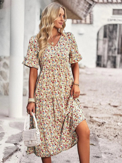 Abito Estivo a Maniche Corte con Vestibilità Comoda | Ideale per Primavera ed Estate