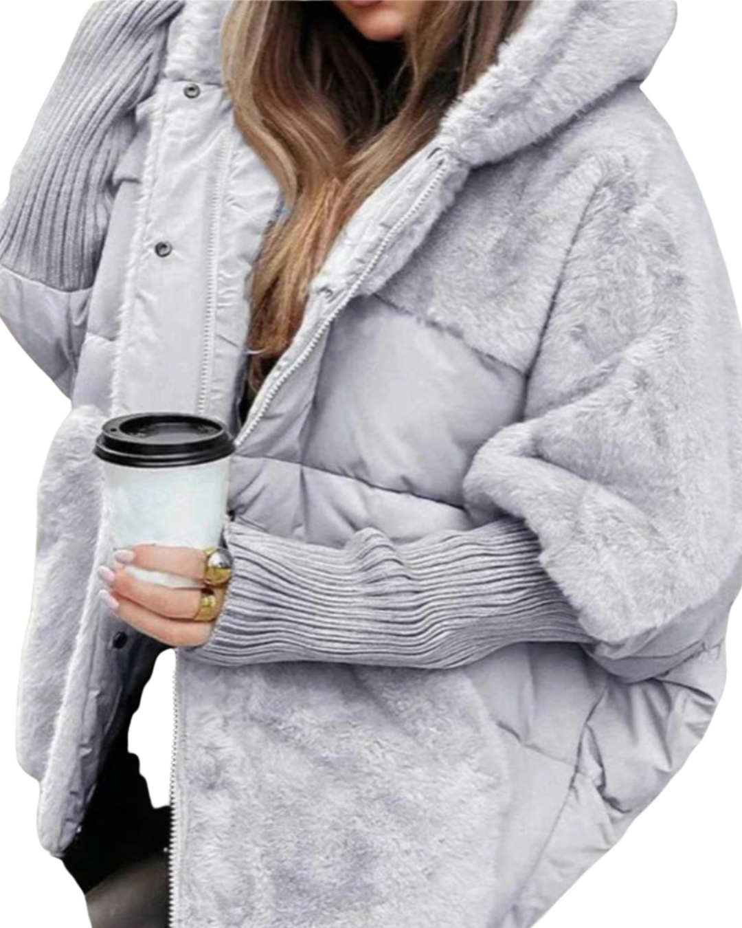 Piumino Invernale da Donna con Cappuccio